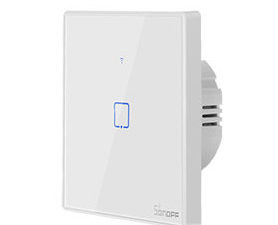 Sonoff TX T2EU1C - viedais Wi-Fi un RF sienas sensora slēdzis / 230 VAC / 1 līnija