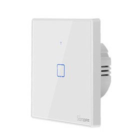 Sonoff TX T2EU1C - viedais Wi-Fi un RF sienas sensora slēdzis / 230 VAC / 1 līnija