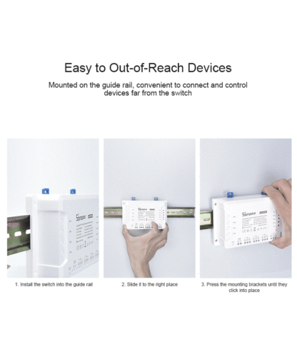 Sonoff 4CH PRO R3 - viedais Wi-Fi un RF 433 MHz slēdzis līdz četrām līnijām - Image 6
