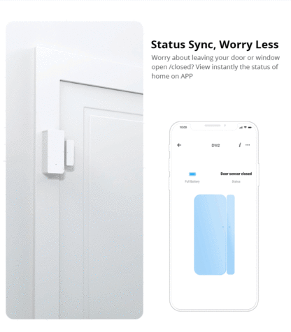 Sonoff DW2-WI-FI - bezvadu Wi-Fi durvju vai logu devējs sensors detektors - Image 11