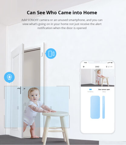 Sonoff DW2-WI-FI - bezvadu Wi-Fi durvju vai logu devējs sensors detektors - Image 10