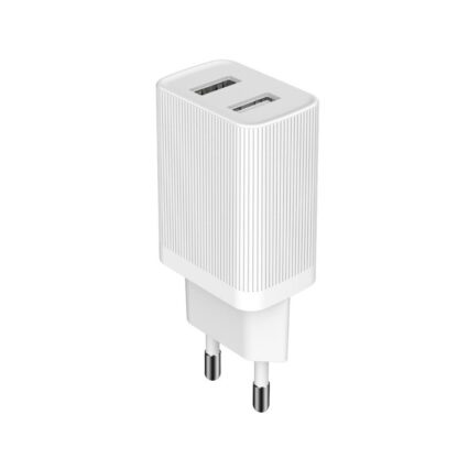 Lādētājs balts 2x USB 2.1A WP-U79