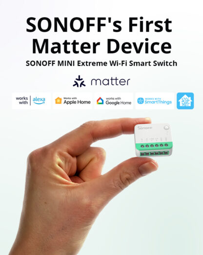 Sonoff Mini R4M - Matter-certificied - mini viedais slēdzis ar Wi-Fi, Matter sertificēts - Image 2