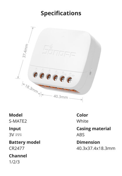 Sonoff S-Mate 2 Extreme - eWeLink Remote Switch Mate Bluetooth - Image 13