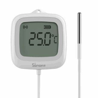 Sonoff SNZB-02LD - Zigbee temperatūras un mitruma sensors ar vadu LED ekrānu ar IP65 aizdardzību